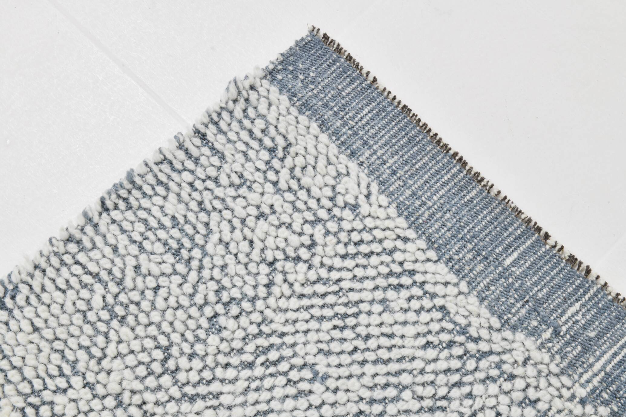 7x9 Blue White Modern Vintage Rug, 200x271Cm SK 34018 FREE SHIPPING