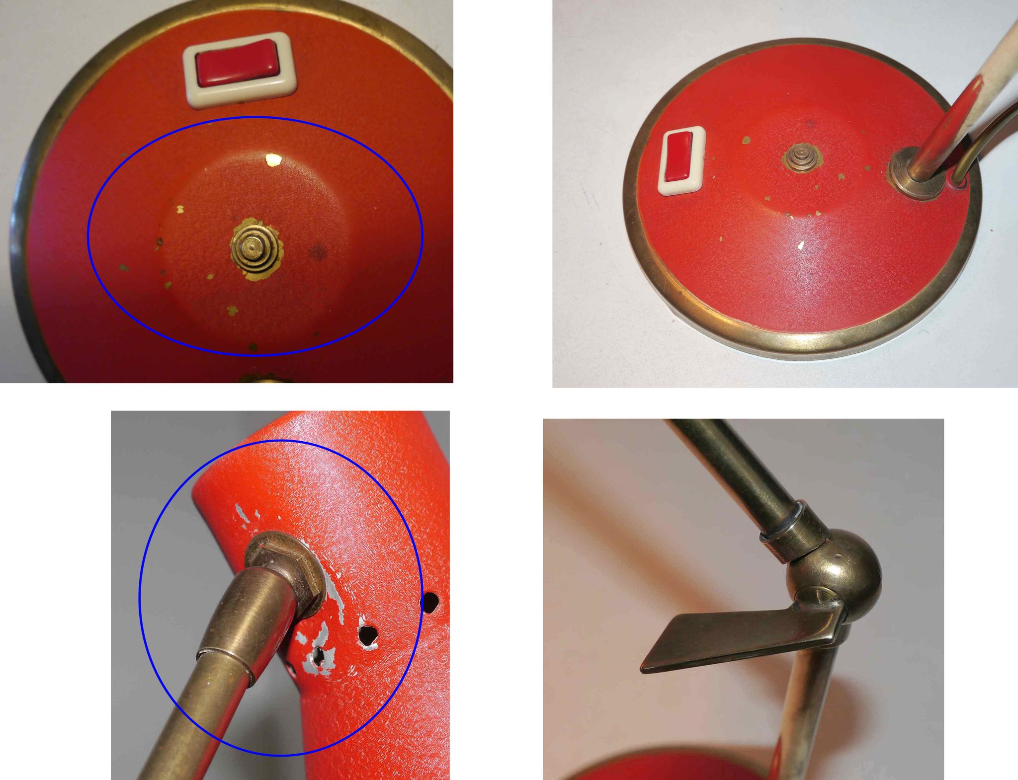 Lampe diabolo années 50