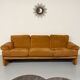 Three-seater alcantara canapé design by Tobia Scarpa for BB ITALIA vintage.