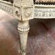Louis XVI style bench in 20th century patinated beech