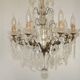 Lustre Rococo 8 lights in glass and antique bronze crystal 5199