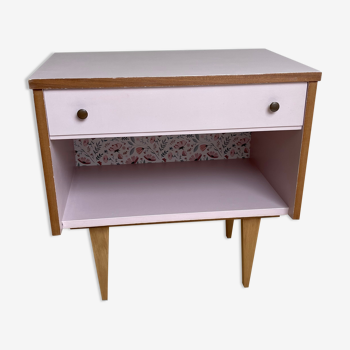 Pink bedside table