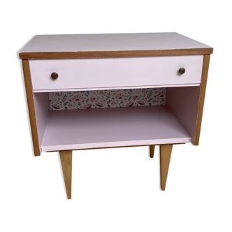 Pink bedside table