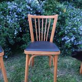 Set of 3 baumann bistro chairs n°12