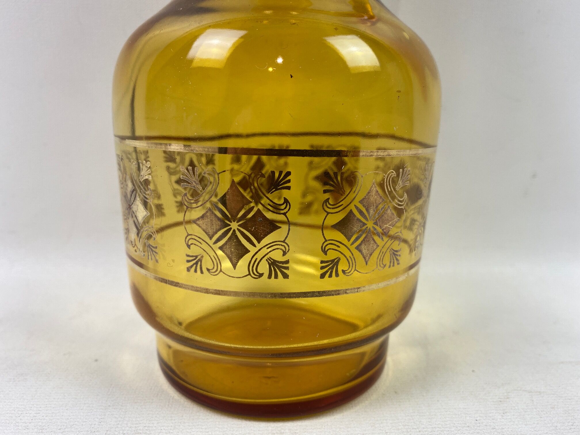 Vintage smoked glass carafe