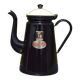 Old Menelit black enameled sheet metal coffee maker -1970