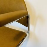 Vintage Mustard Office Chair by Kovona K-107 from Czechoslovakia 1970’s