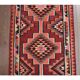 1970s Vintage Turkish Hand-Knotted Wool Cotton Red Runner Rug 93x324