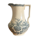 Toilet pitcher pitcher vase iron earth Gien model Saint Germain vintage old decoration