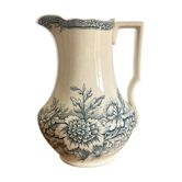 Toilet pitcher pitcher vase iron earth Gien model Saint Germain vintage old decoration