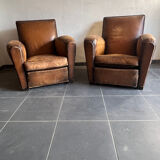 Paire de fauteuils club