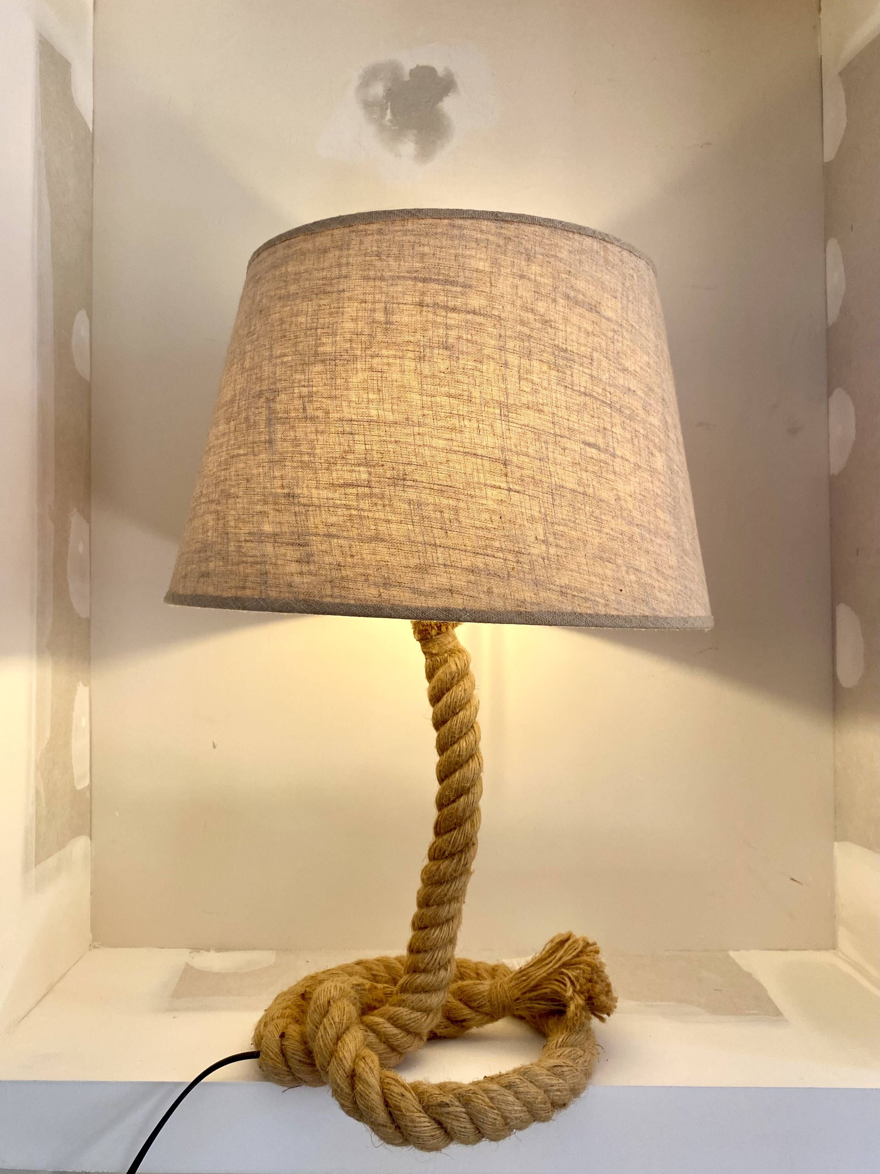 Cord lamp and cotton lampshade