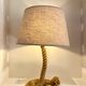 Cord lamp and cotton lampshade