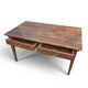 Ancienne table de ferme en bois massif à deux tiroirs