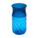 "Venini" signed blue Murano glass vase