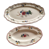 Plat ovale et ravier