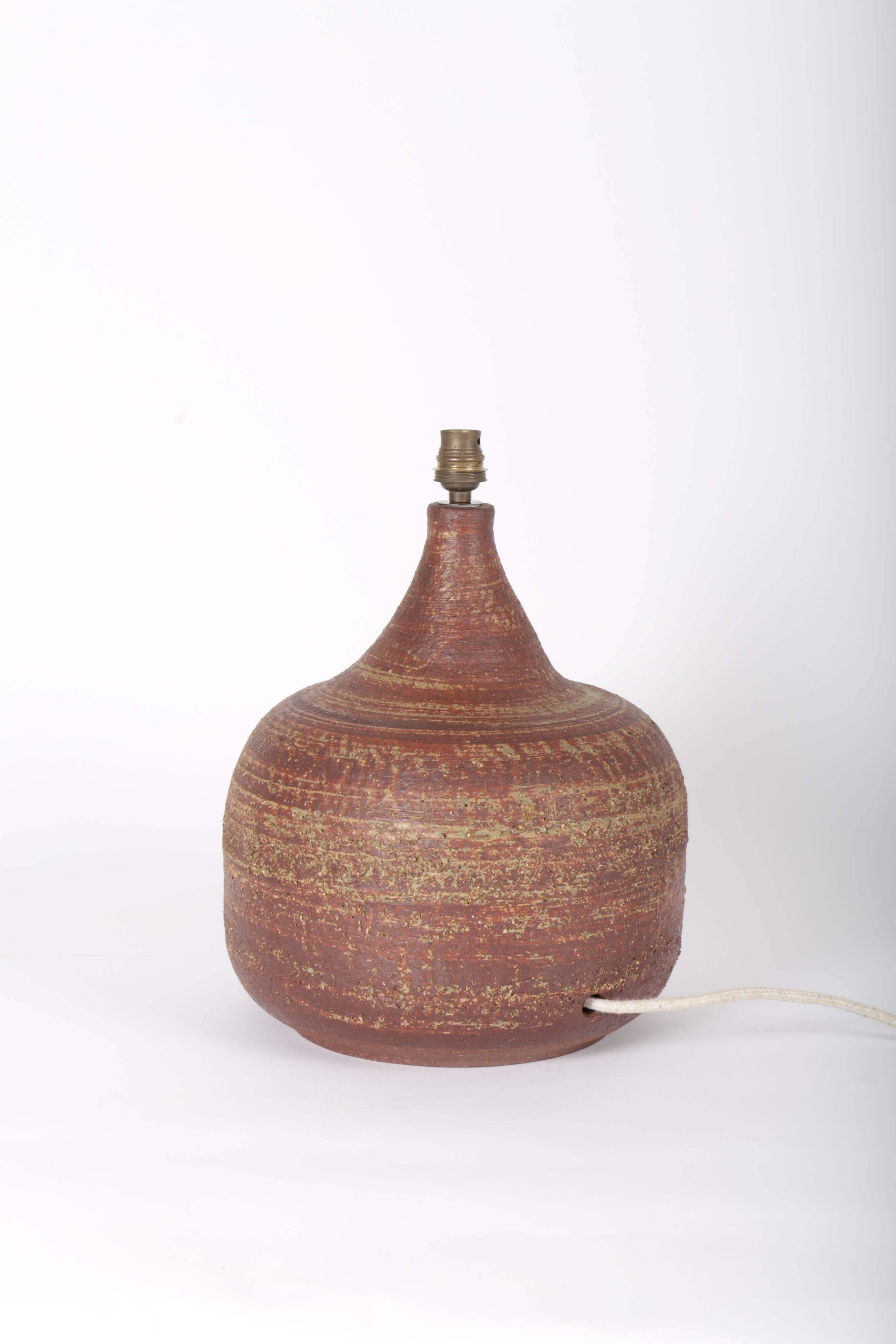 Lamp base by Jacques Pouchain - Atelier Dieulefit
