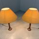Set of 2 large marble table lamps 1970's