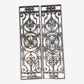 Paire de grilles fonte 1900