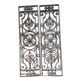 Pair of cast iron grids 1900