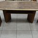 Oval Art Deco coffee table in rosewood, 1930s-1940s.