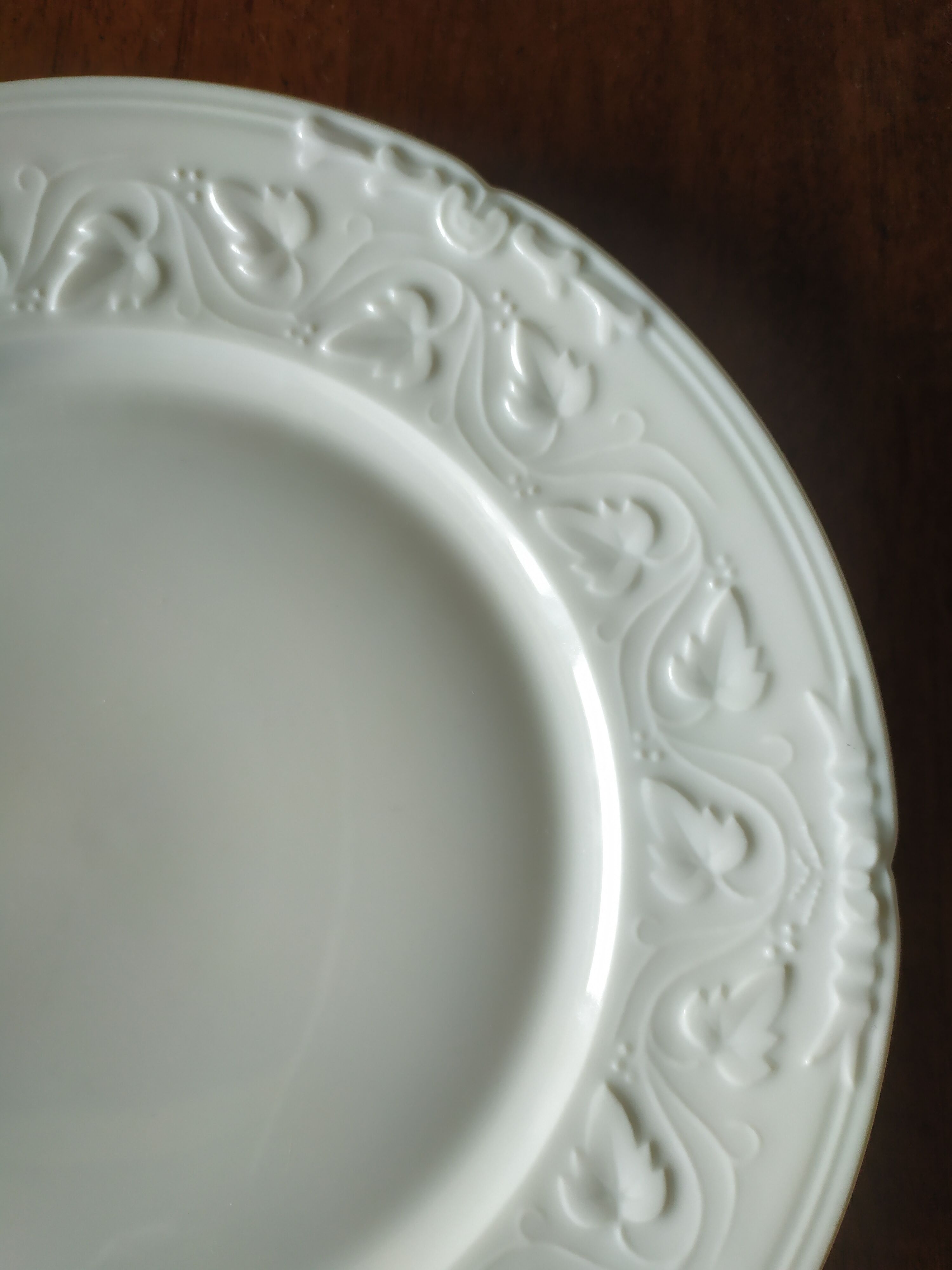 6 plates for dessert Haviland Charles field Imperatrice all wite