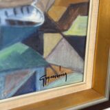 Swedish Oil on Canvas – “Lakeside Hut” by EVERT GRYNNING