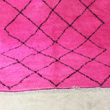 Tapis marocain rose 295x182cm