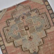 Vintage Antique Floral Oushak Rug sku 1286