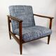 Fauteuil bleu par Edmund Homa, années 1970