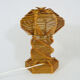 Lampe de table tramp art en bâtonnets de glace en bois art popsicle stick. année 60 70