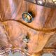 antique walnut serpentine commode