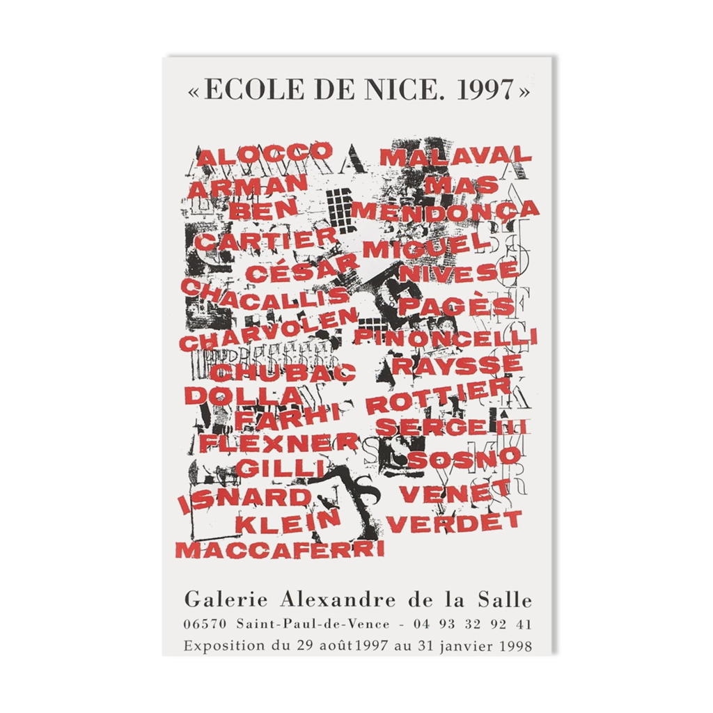 Arman, Affiche Ecole de Nice 1997 | Selency
