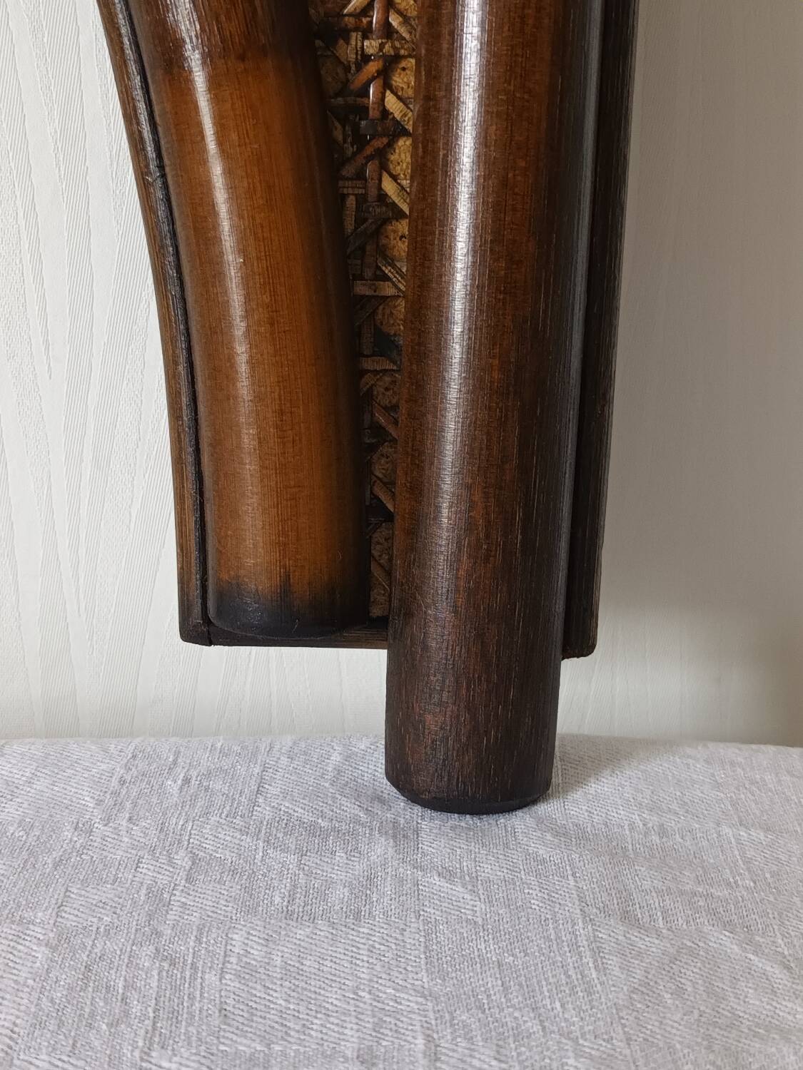 Vintage bamboo wall coat rack
