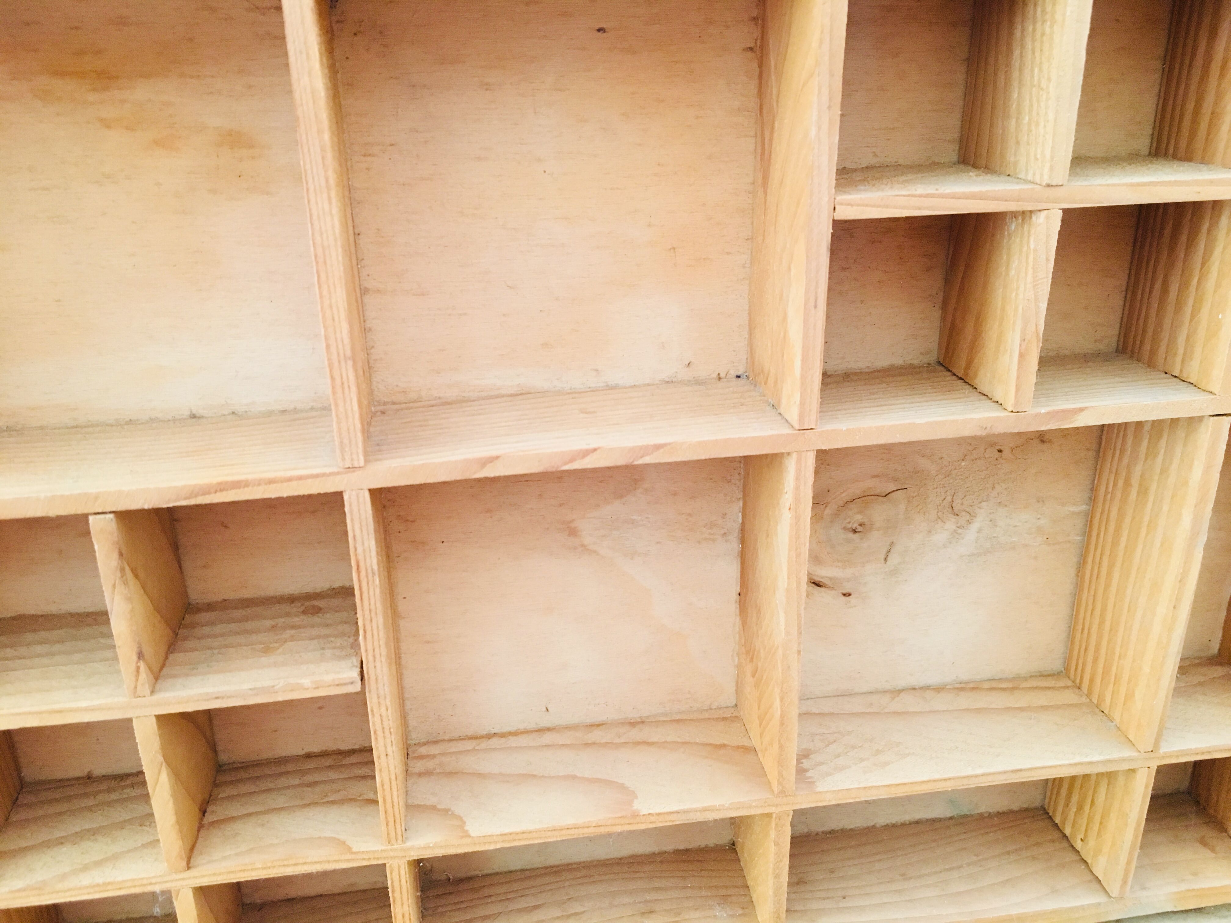 Miniature wooden shelevs