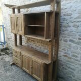 Brutalist oak buffet