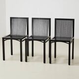 Ruud Jan Kokke Set of 3 'Latjes Dining Chairs for Metaform Netherlands 1986