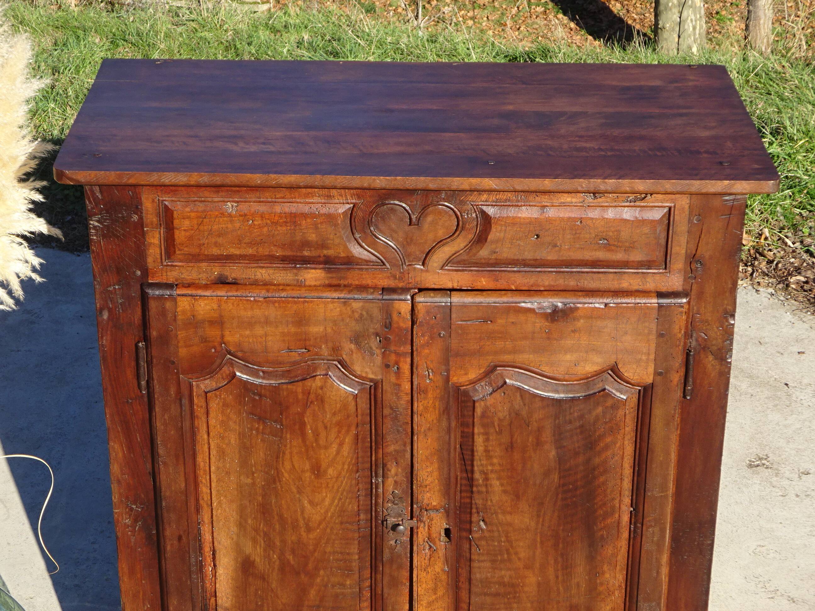 Antique walnut wedding sideboard
