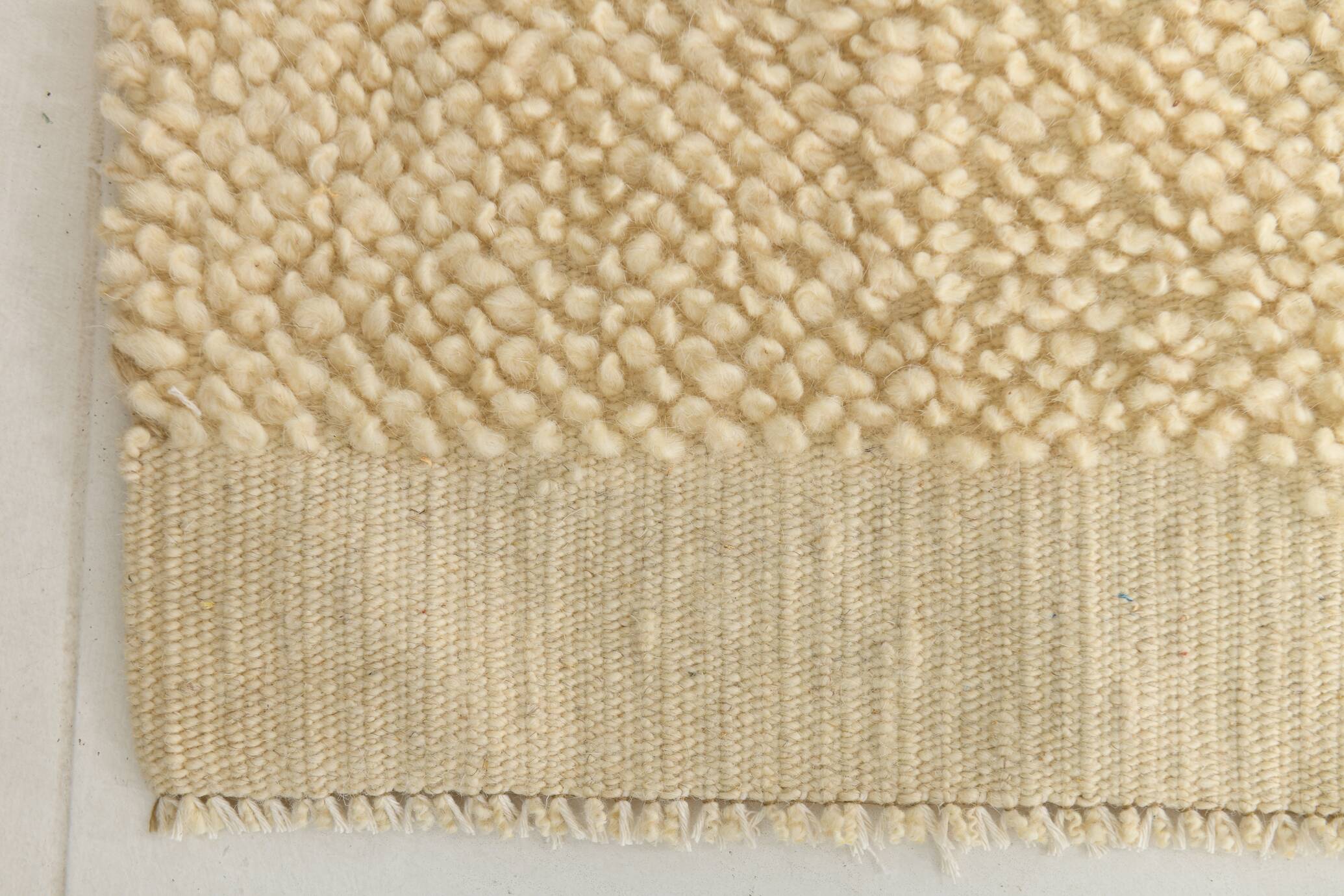 Paillasson turc moderne beige crème 2x3, 60x93 cm