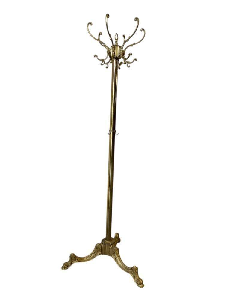 Vintage Gold Coat Rack / Floor Coat Rack