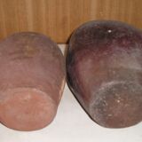 Duo of 2 old sandstone bottles
