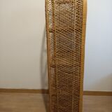 Round rattan shelf