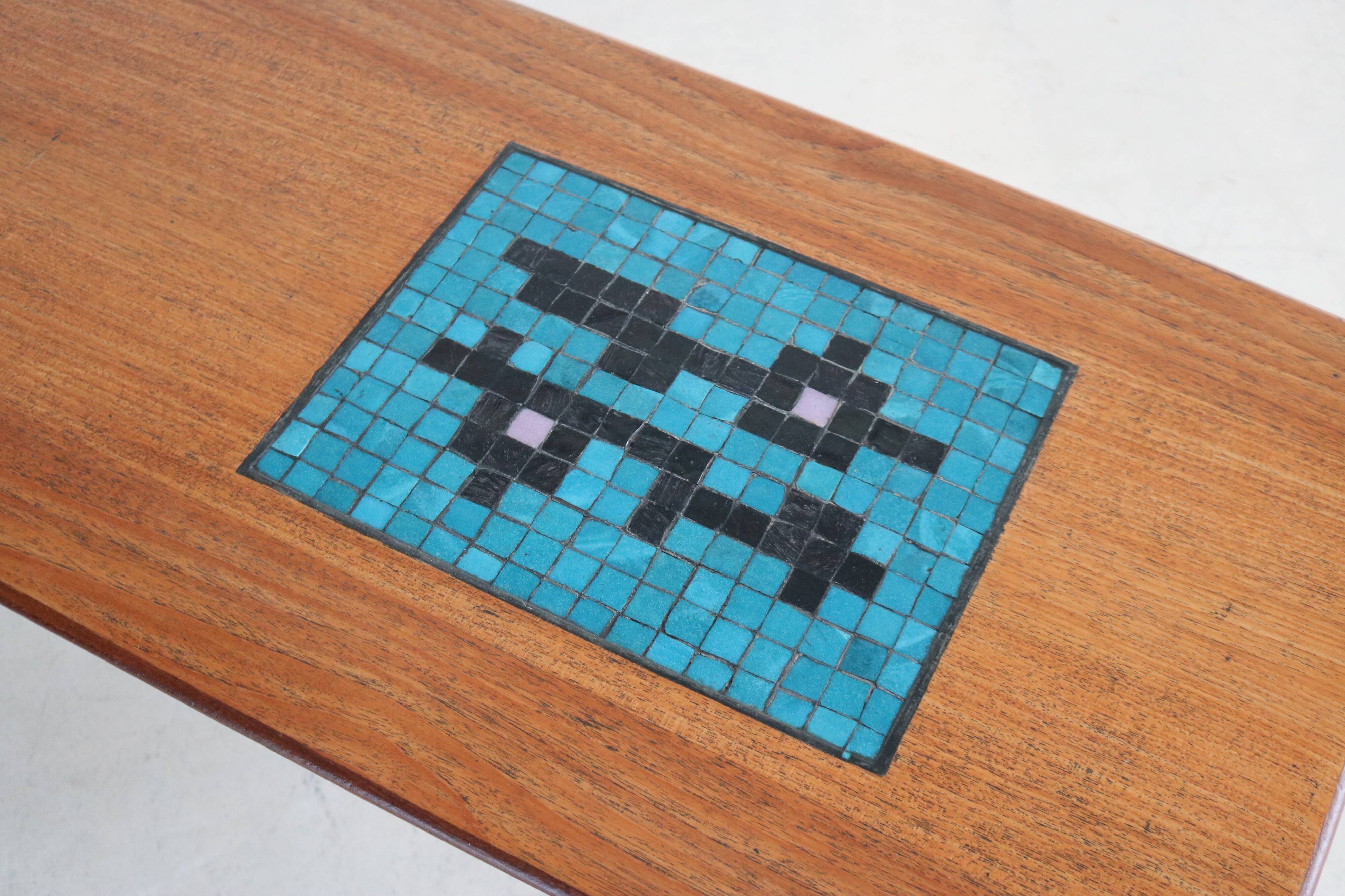 Vintage teak coffee table by wébé, van teeffelen