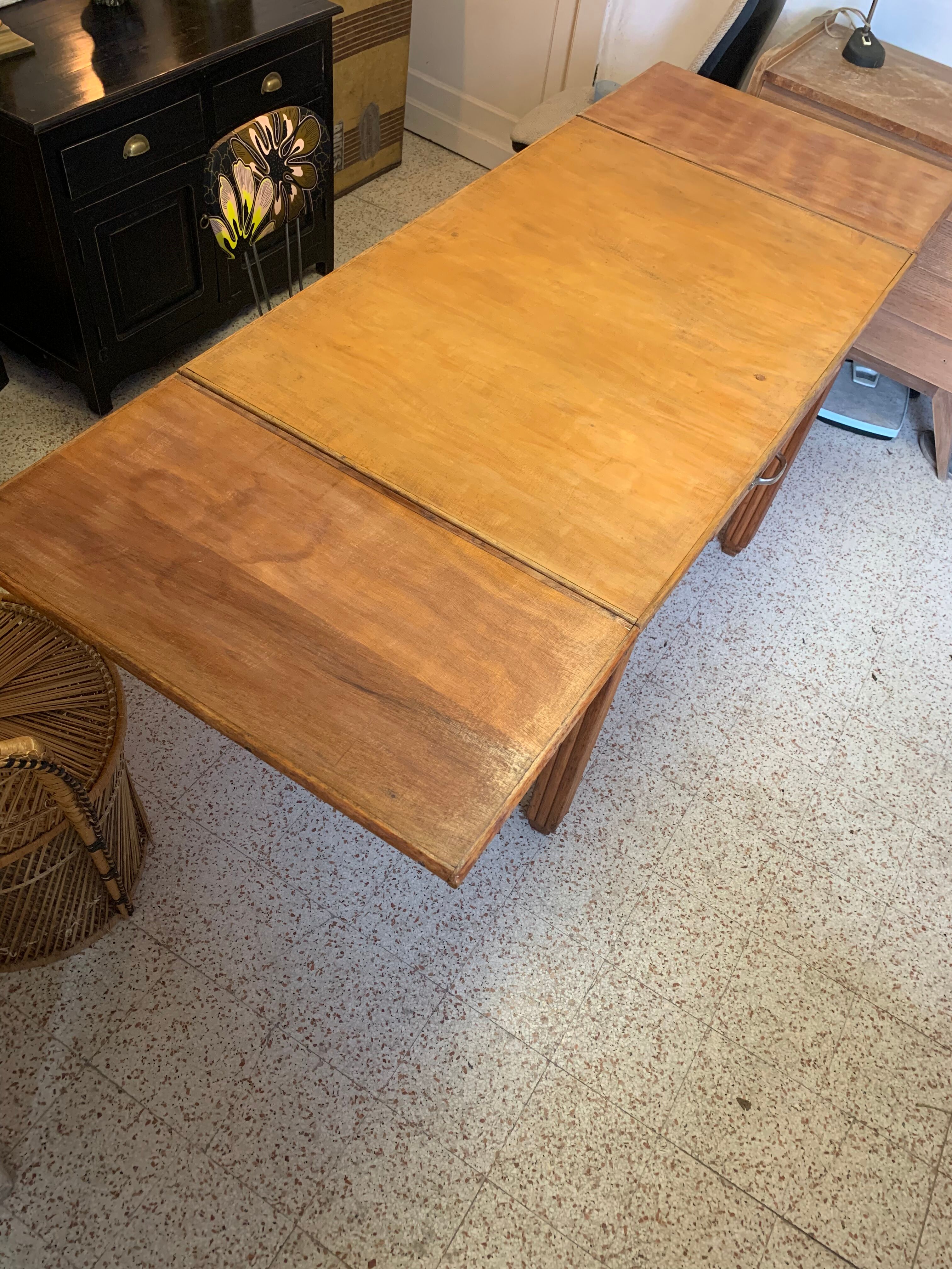 Living table wooden extension vintage