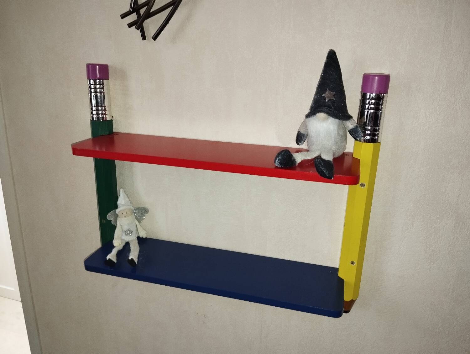 Pierre SALA style vintage pencil shelf