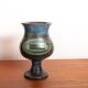 Vallauris, Vase Moderniste, céramique émaillée bleue, Jean de Lespinasse.