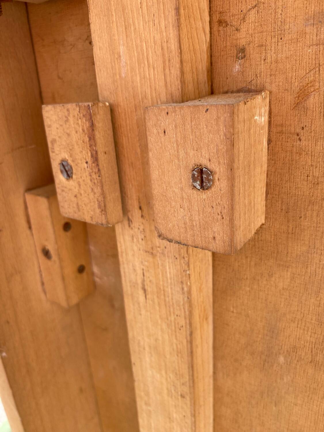 Vintage table with compass legs