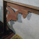 Frame Renaissance-style walnut mantelpiece