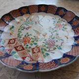 Scalloped plate, IMARI porcelain, JAPAN, 19th / 20th century, bird and flower motifs