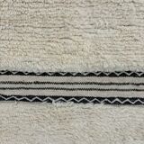 White Berber carpet in new Beni Ourain wool 160x280 cm